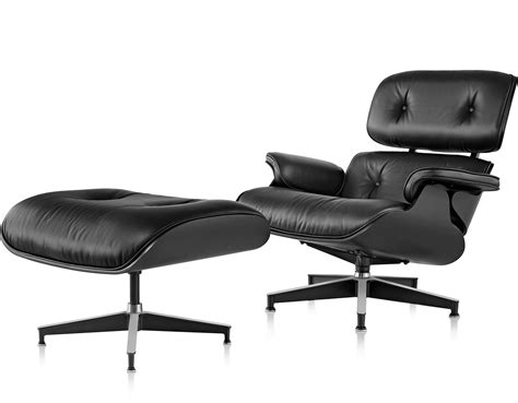 Ebony Eames® Lounge Chair & Ottoman - hivemodern.com