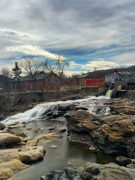 Shelburne Falls, Massachusetts, sits on the Deerfield River and has two ...