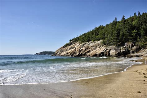 Sand Beach in Acadia National Park - Maine Photograph by Brendan Reals - Fine Art America