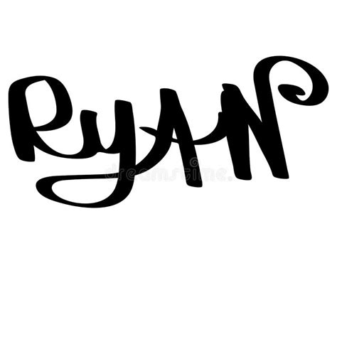 Ryan Male Name Street Art Design. Graffiti Tag Ryan. Vector Art. Stock ...