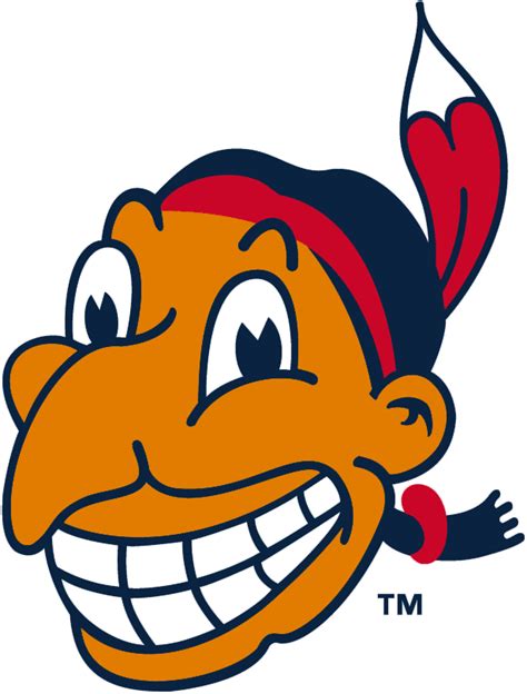 Cleveland Indians Alternate Logo (1947) - Chief Wahoo with tan skin ...