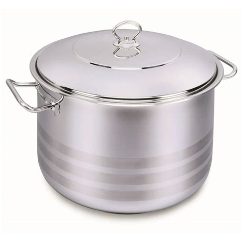 Korkmaz Classic 18/10 Stainless Steel Stockpot Covered Cookware ...