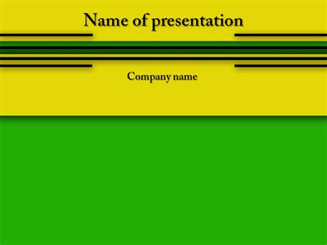 Powerpoint Templates and Backgrounds: Yellow Green powerpoint template