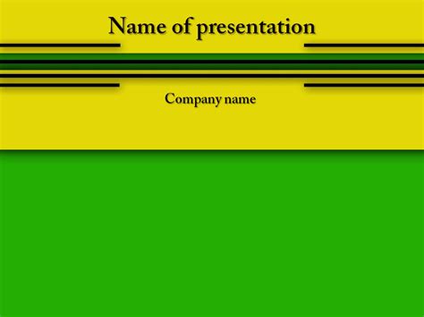 Powerpoint Templates and Backgrounds: Yellow Green powerpoint template