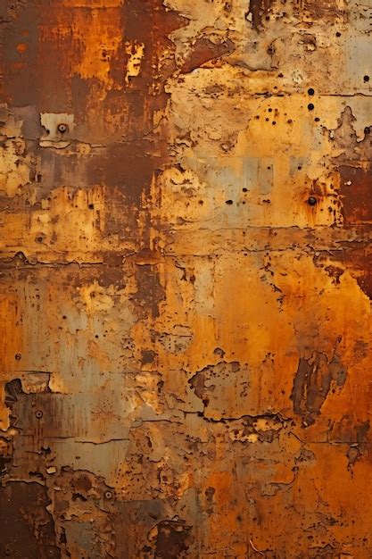 Premium AI Image | Rusted Metal Surface with Rust Paint and Industrial ...