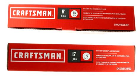 (2) Craftsman 1-1/4 in x 6FT Wet Dry Shop Vac Replacement Hose ~ NEW | eBay