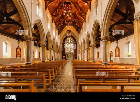 Inside a Roman Catholic church, Omagh, Northern Ireland Stock Photo - Alamy