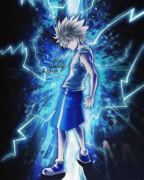 Godspeed Killua artwork finished ⚡⚡ get prints an more stuff in my displate and teepublic store ...