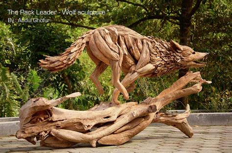 The Wolf Pack Leader sculpture Sculpture by Abdul Ghofur