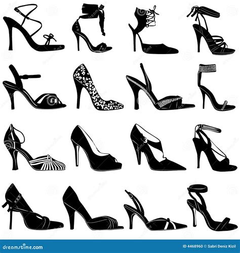 Fashion Women Shoes Vector Stock Photo - Image: 4468960