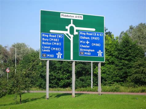 Motorway Junction Sign © Paul Anderson :: Geograph Britain and Ireland