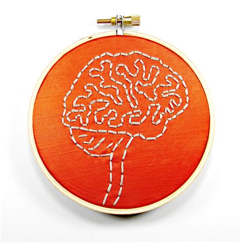 Brain Anatomy Hoop Art. Hand Embroidered Wall Decor | Flickr