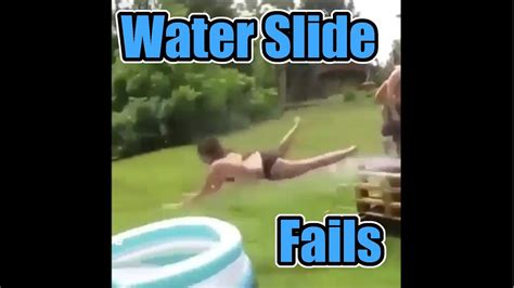 MOST HILARIOUS WATER SLIDE FAILS / Funny Water Fails - YouTube