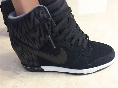 2015 0804 Nike Dunk Sky Hi Wedge Sneakers Black3AAnthracite3ACool Grey ...