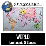 World Map Activity- Label & Color the Continents and Oceans! - Amped Up ...