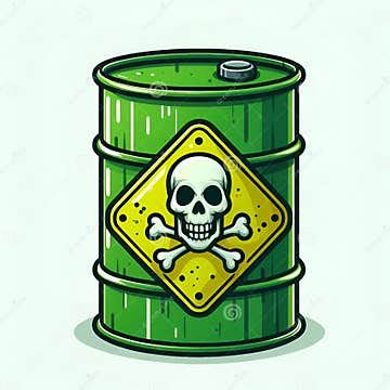 Recognizing Hazardous Waste Symbols, Generative AI. Stock Image - Image ...