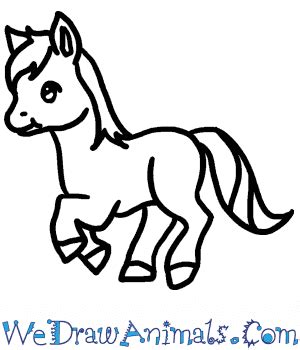 Cute Baby Horse Drawing