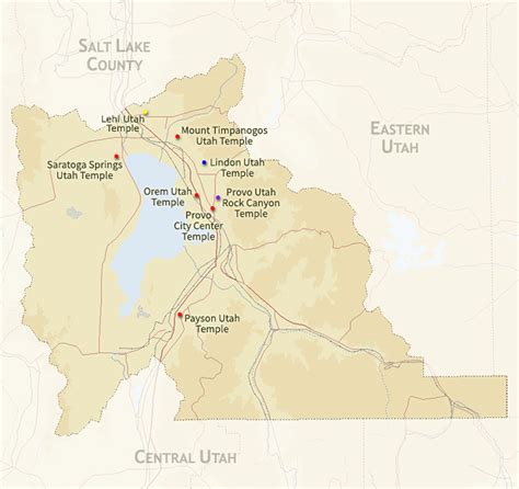 Regional map for the Lindon Utah Temple | ChurchofJesusChristTemples.org