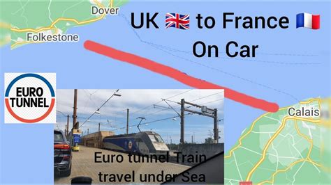 England to France under Sea Eurotunnel Le Shuttle (Channel Tunnel ...