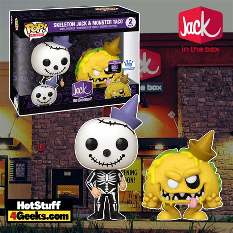 2022 NEW Skeleton Jack-In-The-Box & Monster Taco 2-Pack Funko Pop!