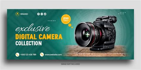 Premium PSD | Camera sale facebook cover web banner template