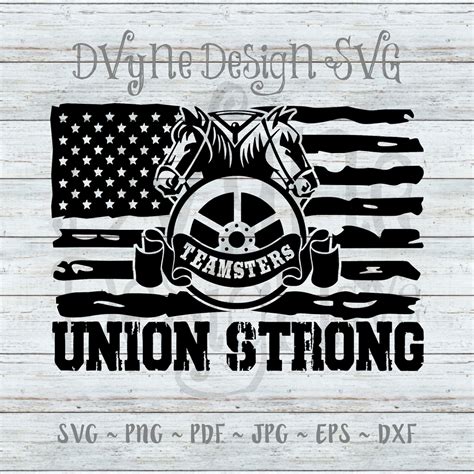 Teamsters Flag SVG Teamsters Union SVG for Silhouette or - Etsy