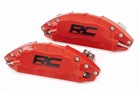 Caliper Covers | Front and Rear | Red | Chevy/GMC 1500 (19-23) | Rough Country