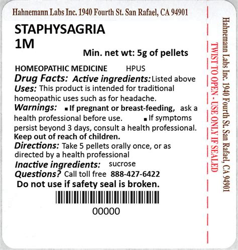 Staphysagria 1M 5g