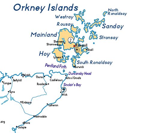 Map of Orkney Islands Province