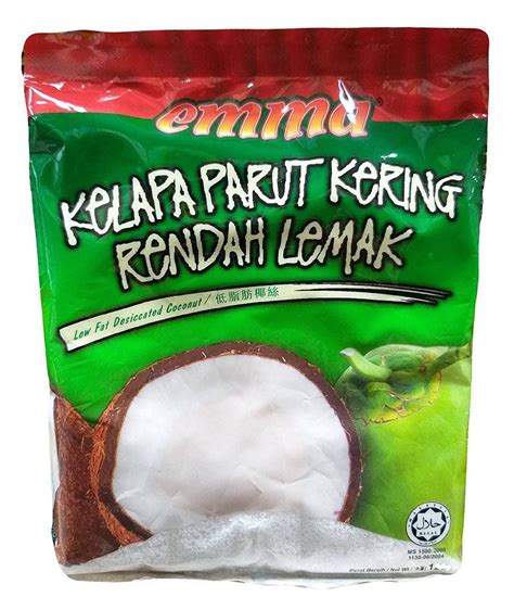 Emma - Kelapa Parut Kering Rendah Lemak, 4.2 Ounces, (Pack of 1) - Mighty Depot