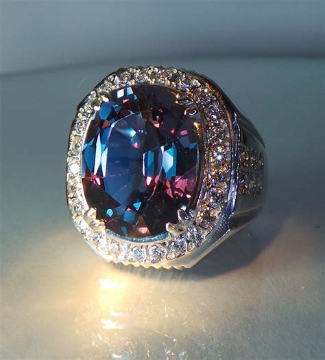 Natural Alexandrite Ring 12.5 cts - YouTube | Alexandrite jewelry, Mens gemstone rings ...