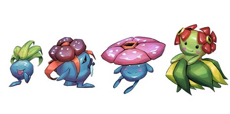 Oddish Evolution by DustyDigitalArt on DeviantArt