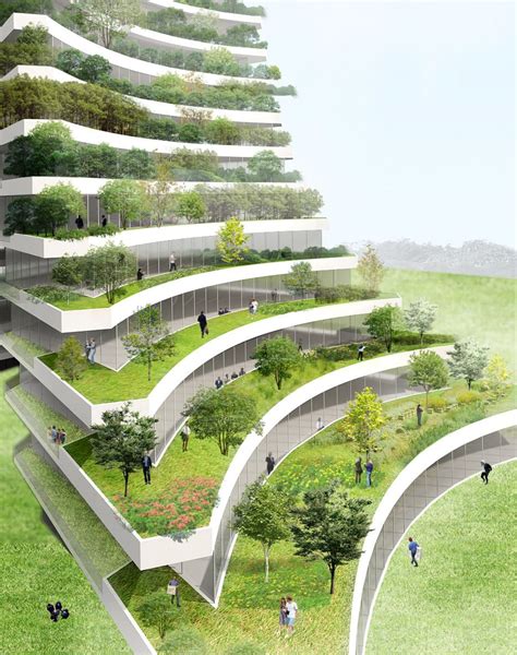 Green City Hall: un edificio escalonado repleto de vegetación | Arquitectura verde, Arquitectura ...