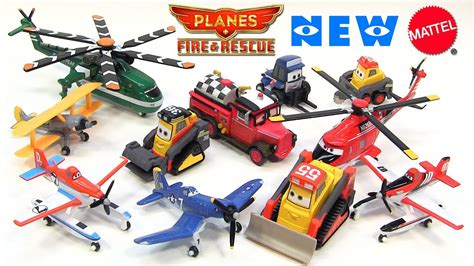 11 Disney Planes Fire and Rescue New Mattel Deluxe Die-Cast Toy Releases - YouTube