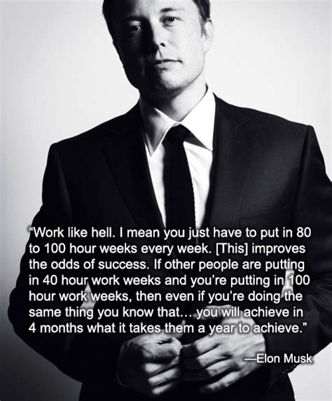 Elon Musk on Work | Quotes for students, Inspirational quotes ...