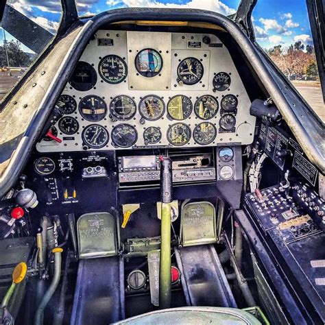 Front cockpit of our T-6G 'Texan' this morning - snuck in one more ...