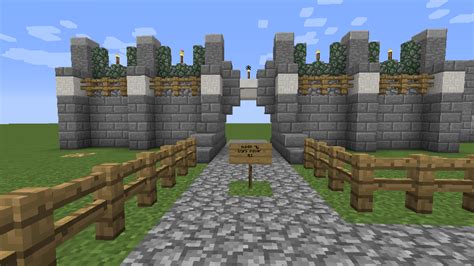 Castle gate design Minecraft Map