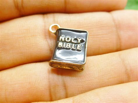 4 Christian charms Holy Bible Message by TrendJewelryFindings