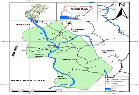 Map of Cross River State showing the study area Source: Adapted from ...