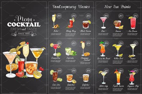 Drink Menu - 12+ Examples