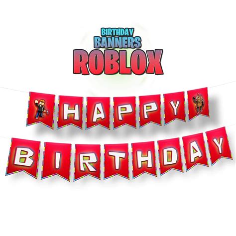 Roblox Happy Birthday Banners | Printable – PimpYourWorld Happy ...