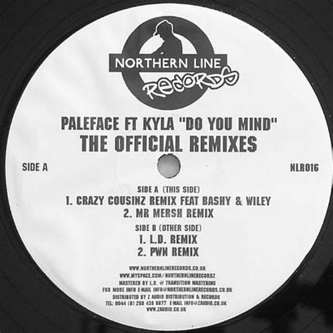 Paleface Ft Kyla – "Do You Mind" The Official Remixes (2008, Vinyl) - Discogs