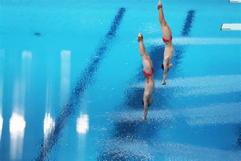 How deep is an actual-sized Olympic Games diving pool?