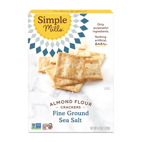 SimpleMills - Fine Ground Sea Salt Almond Flour Crackers