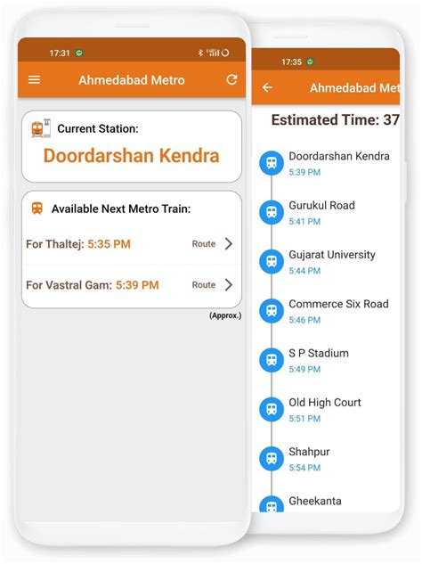 Station-Wise Ahmedabad Metro Train Time-Table