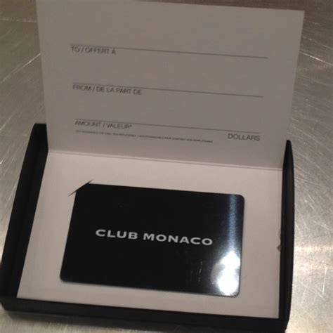 Club Monaco gift card | Gift card, Fashion gifts, Cards