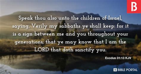 Exodus 31:13 KJV - Bible Scripture Image - Bible Portal