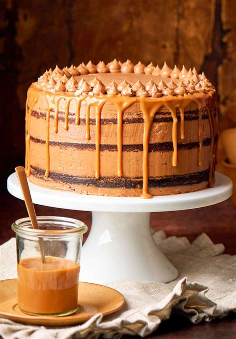 Chocolate Caramel Cake- NO butter or eggs! - The Big Man's World