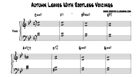 How To Apply 10 New Piano Chords To The Jazz Tune Autumn Leaves