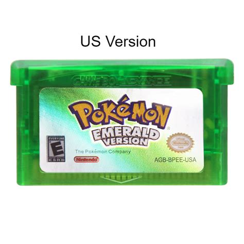 Pokémon Emerald Gameboy Advance GBA Us Version 32bit ( Tested & Works ...